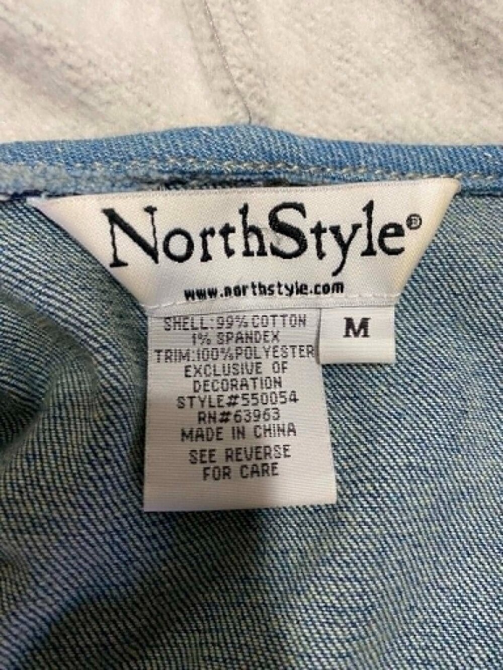 North Style Women's Layered Fleece & Denim Jacket size M - Picture 9 of 9